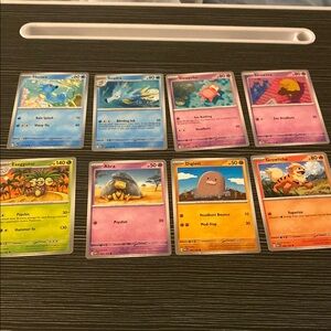 Pokemon Trading Cards Set of 8